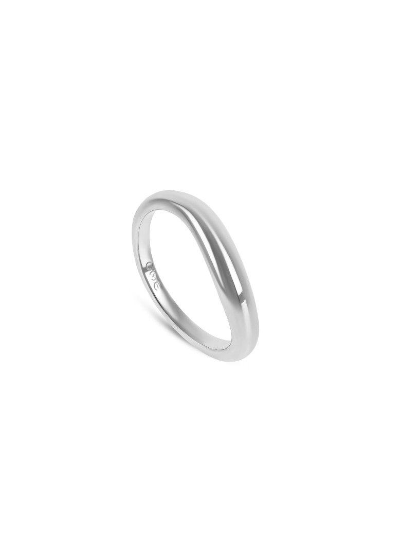 Anel One London 37 Silver