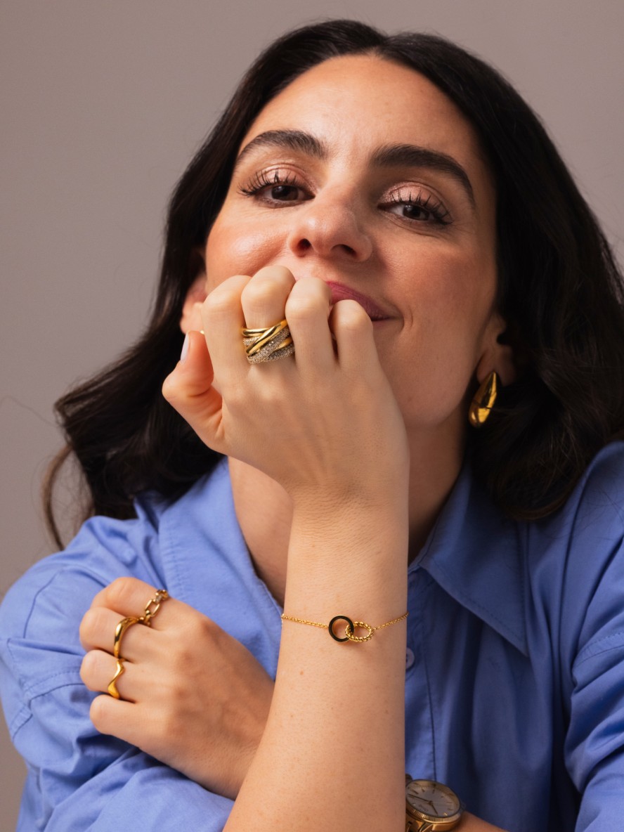 Anel One London 37 Gold