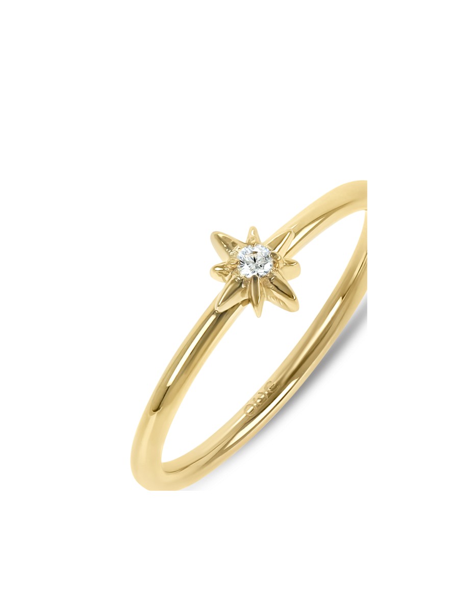 Anel One London 41 Gold