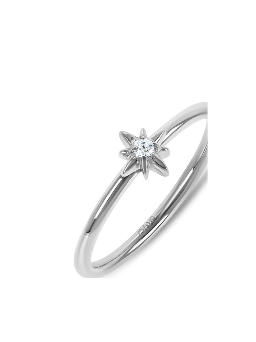 Anel One London 41 Silver