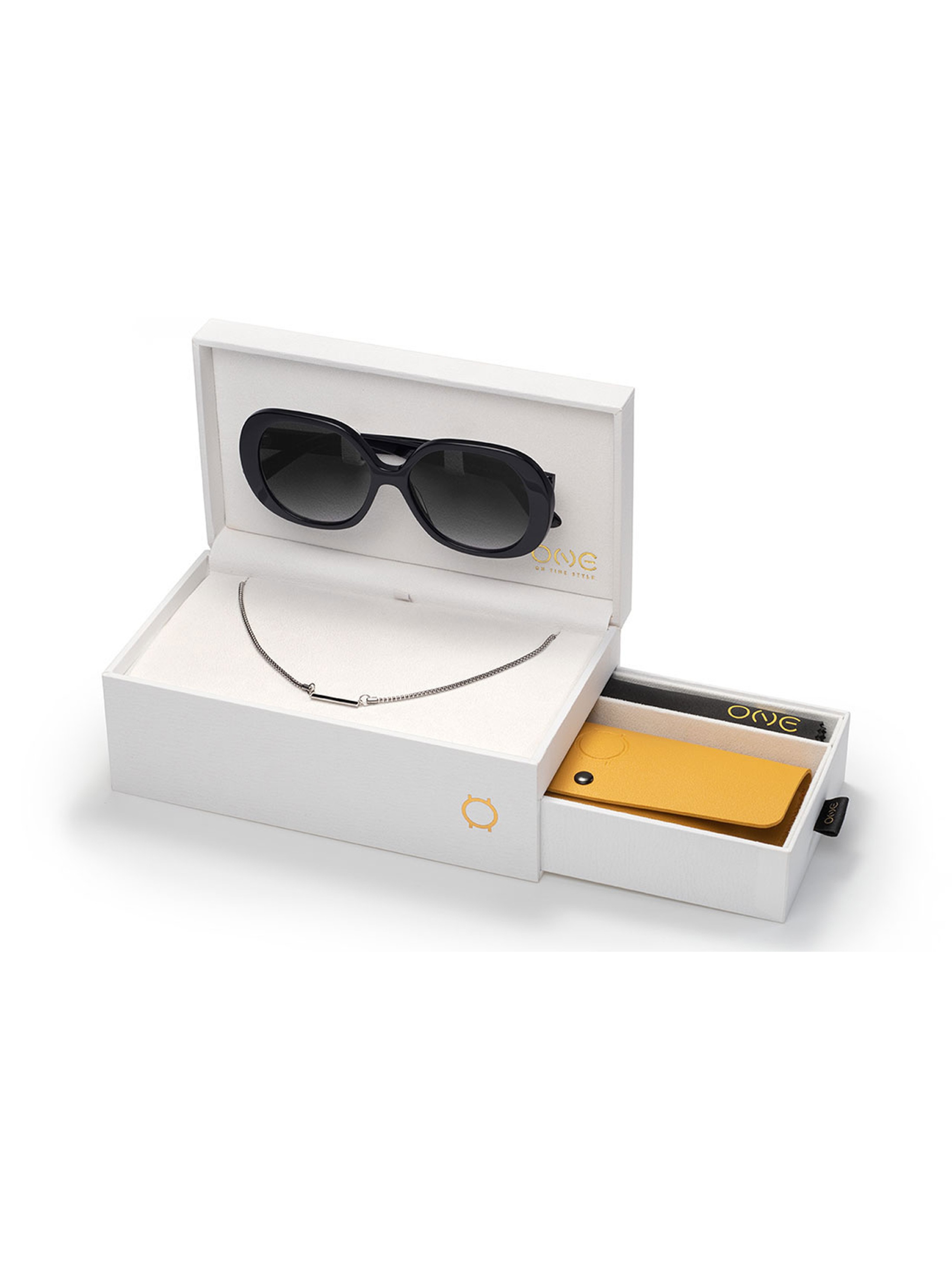 ONE Powerful Black Box Sunglasses