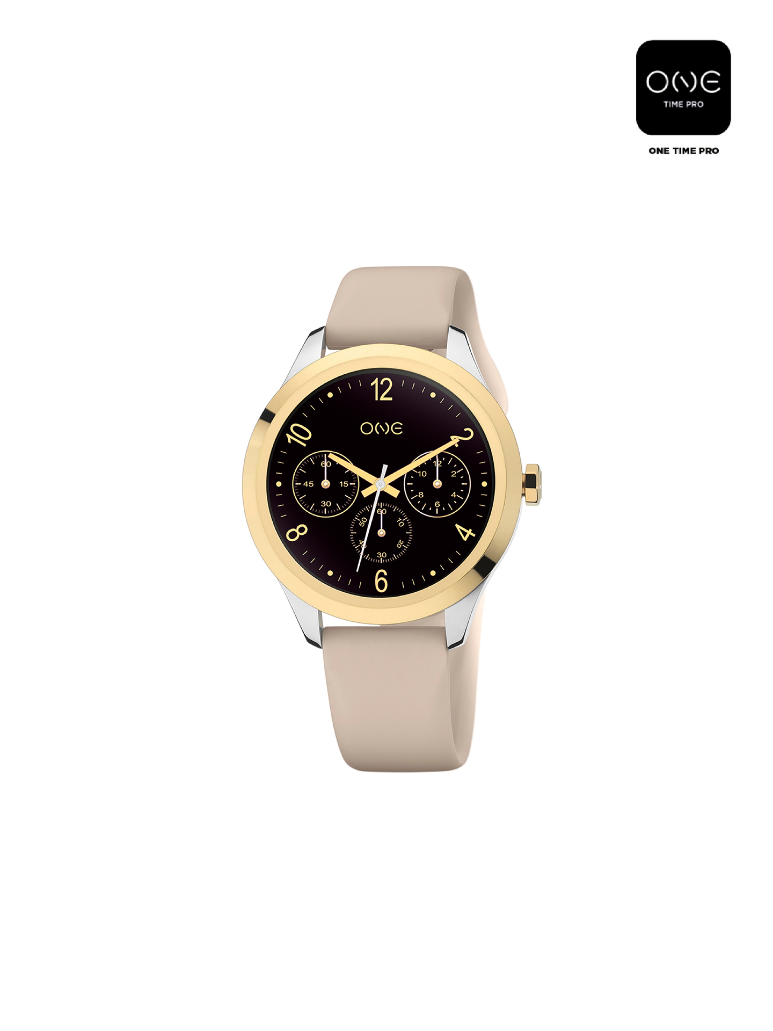 Smartwatch ONE Mini Gold & Silver Silicone