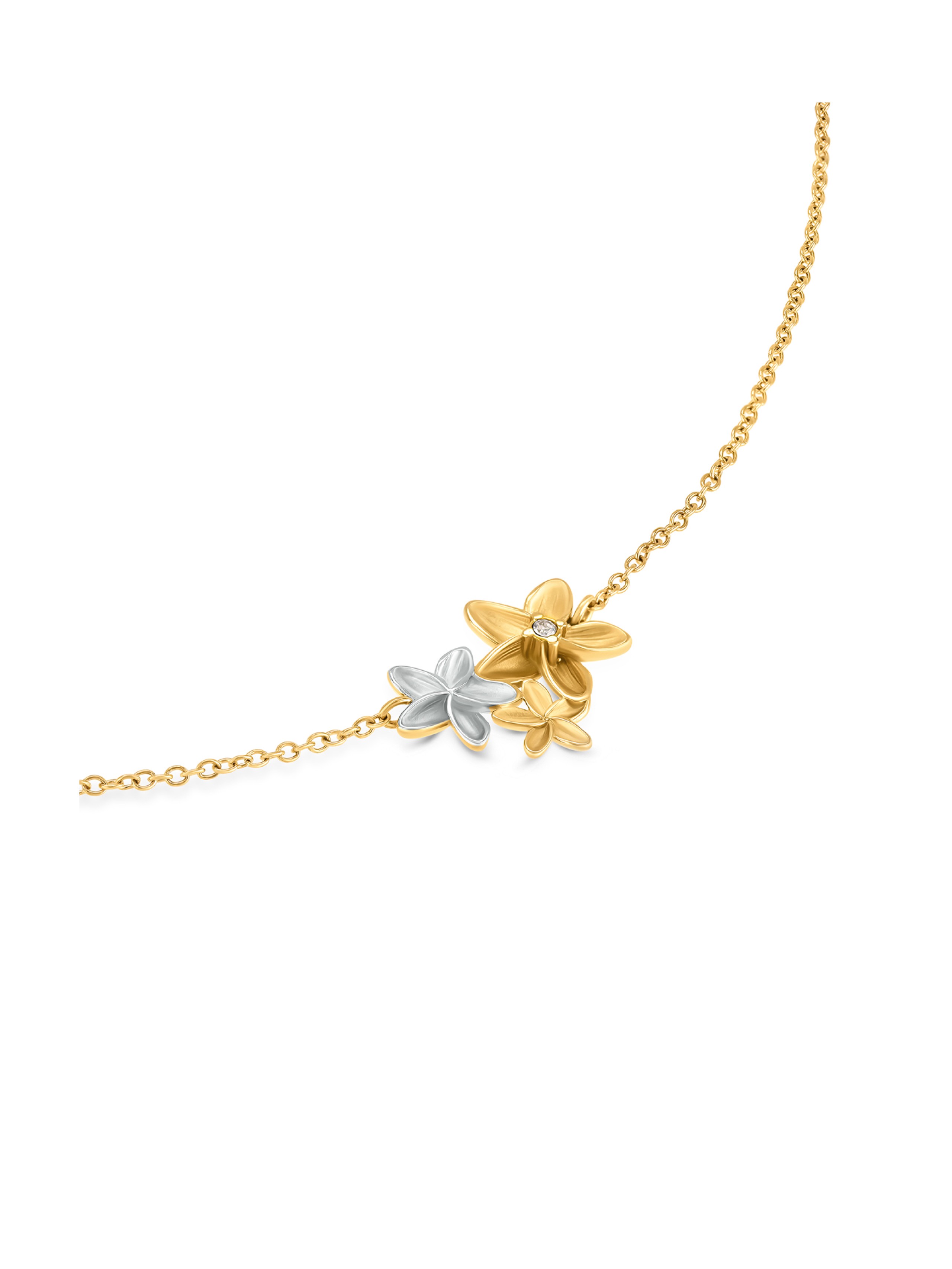 Collier ONE Fleur Gold & Silver