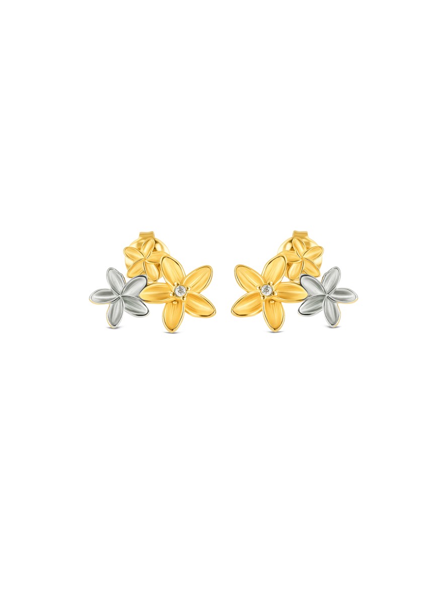 ONE Fleur Gold & Silver Earrings