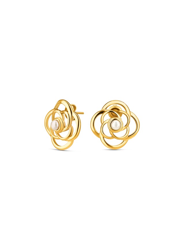 Pendientes ONE Rose Blossom Pearl Pendientes ONE Rose Blossom Pearl