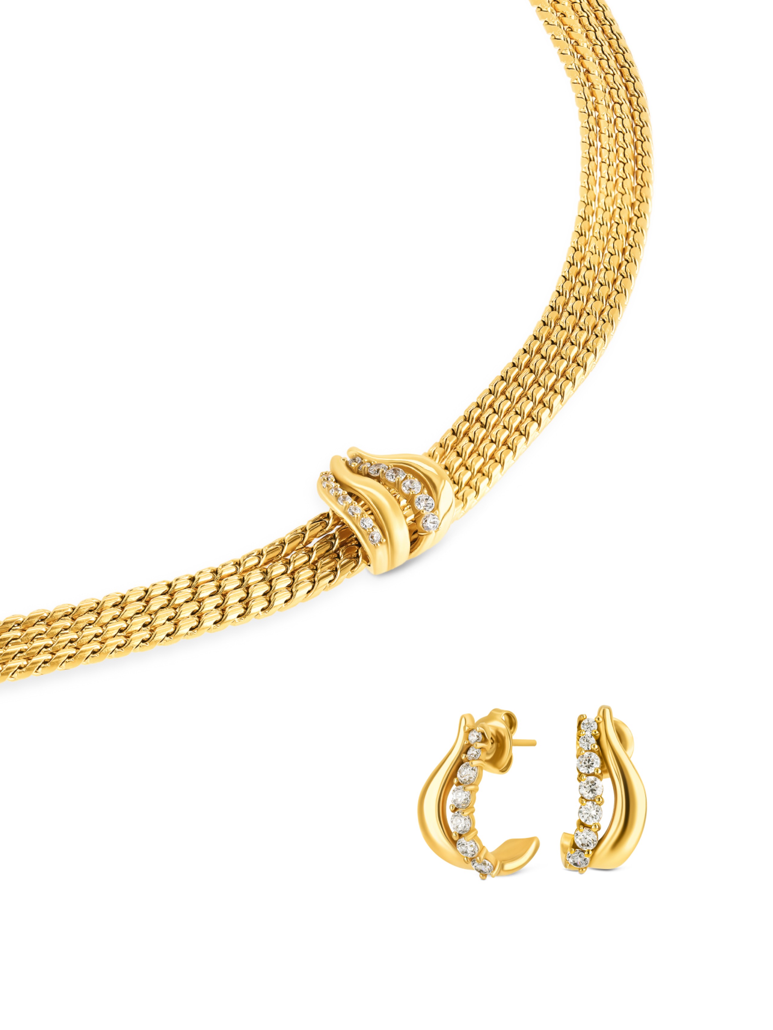 ONE Stella Ketting & Oorbellen Set