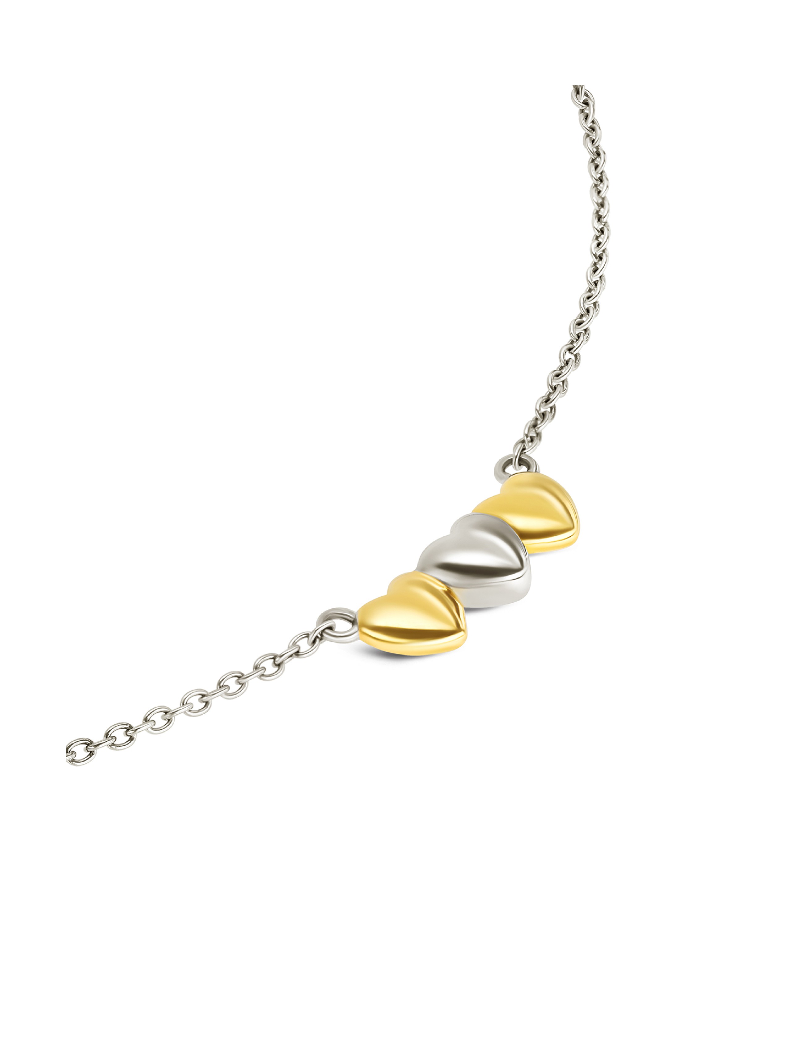 Set Collar & Pendientes ONE Crazy Heart Bicolor