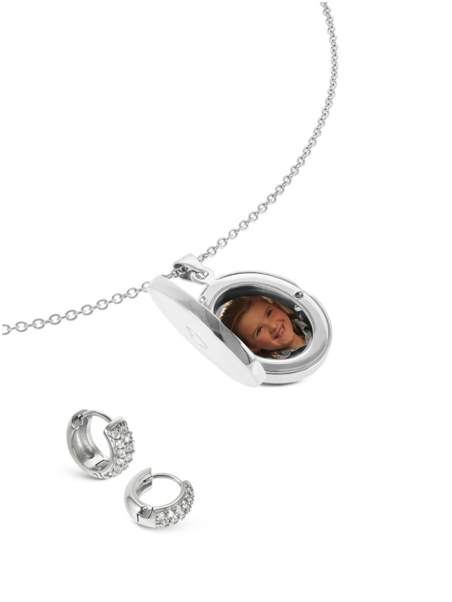 Ensemble Reliquaire & Boucles d"Oreilles One Memories