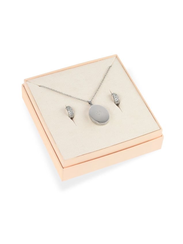 Ensemble Reliquaire & Boucles d"Oreilles One Memories