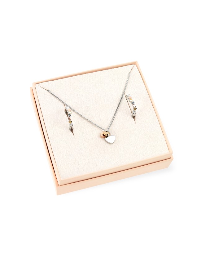 Ensemble Collier & Boucles d"Oreilles One Crazy Heart