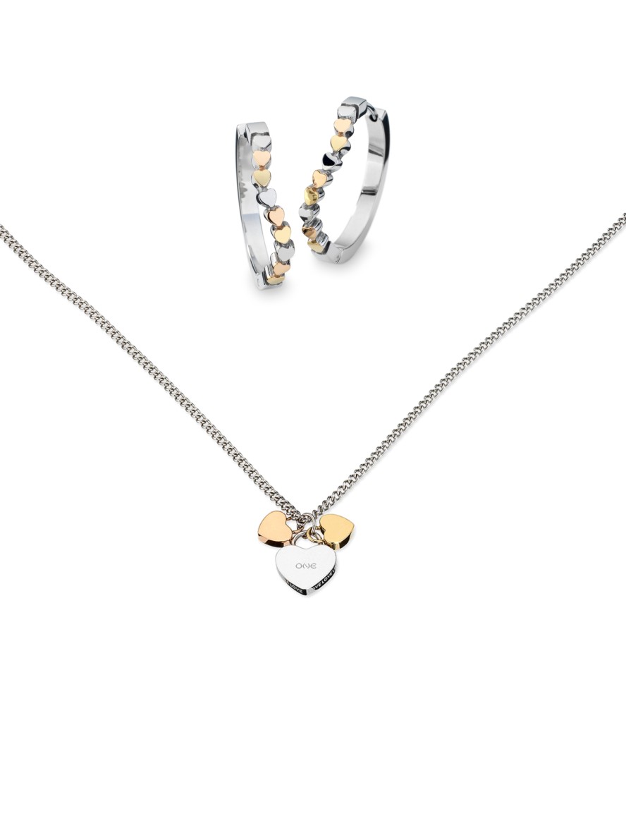 Ketting & Oorbellen Set ONE Crazy Heart