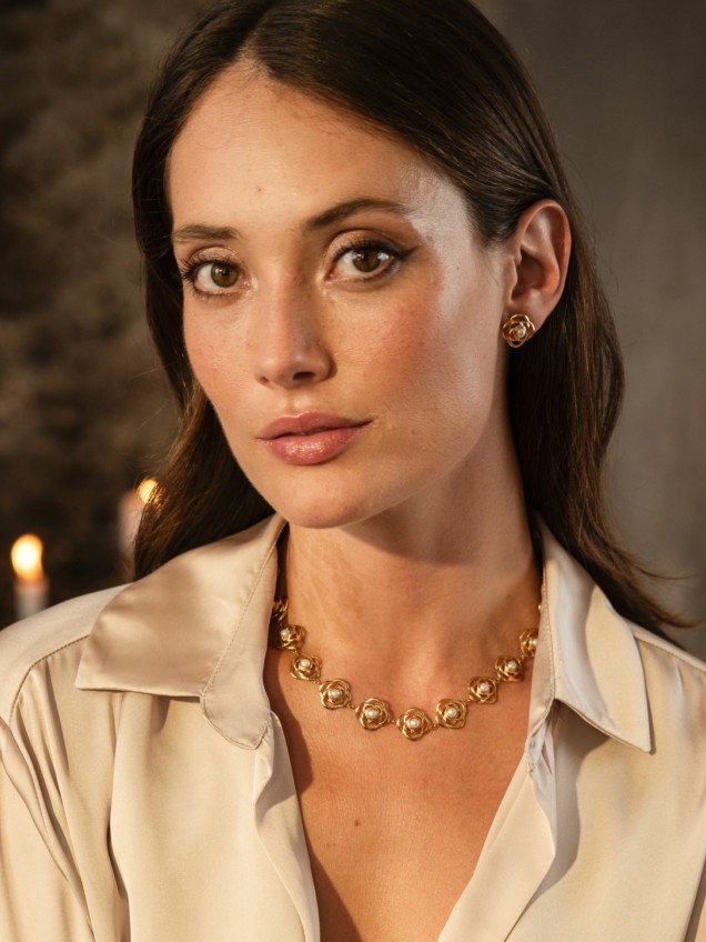 Set Collar & Pendientes ONE Rose