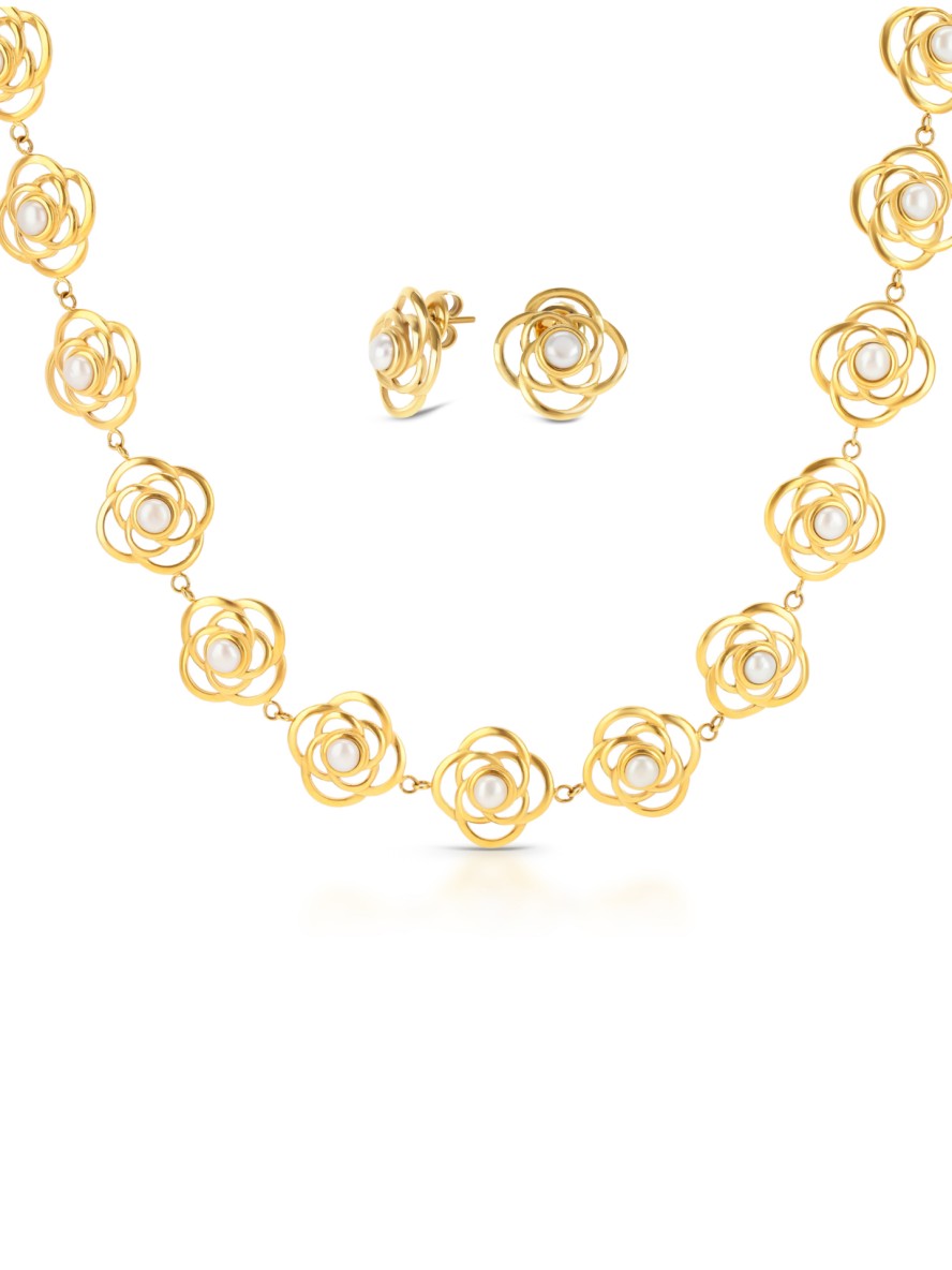 Set Colar & Brincos One Rose Pearl