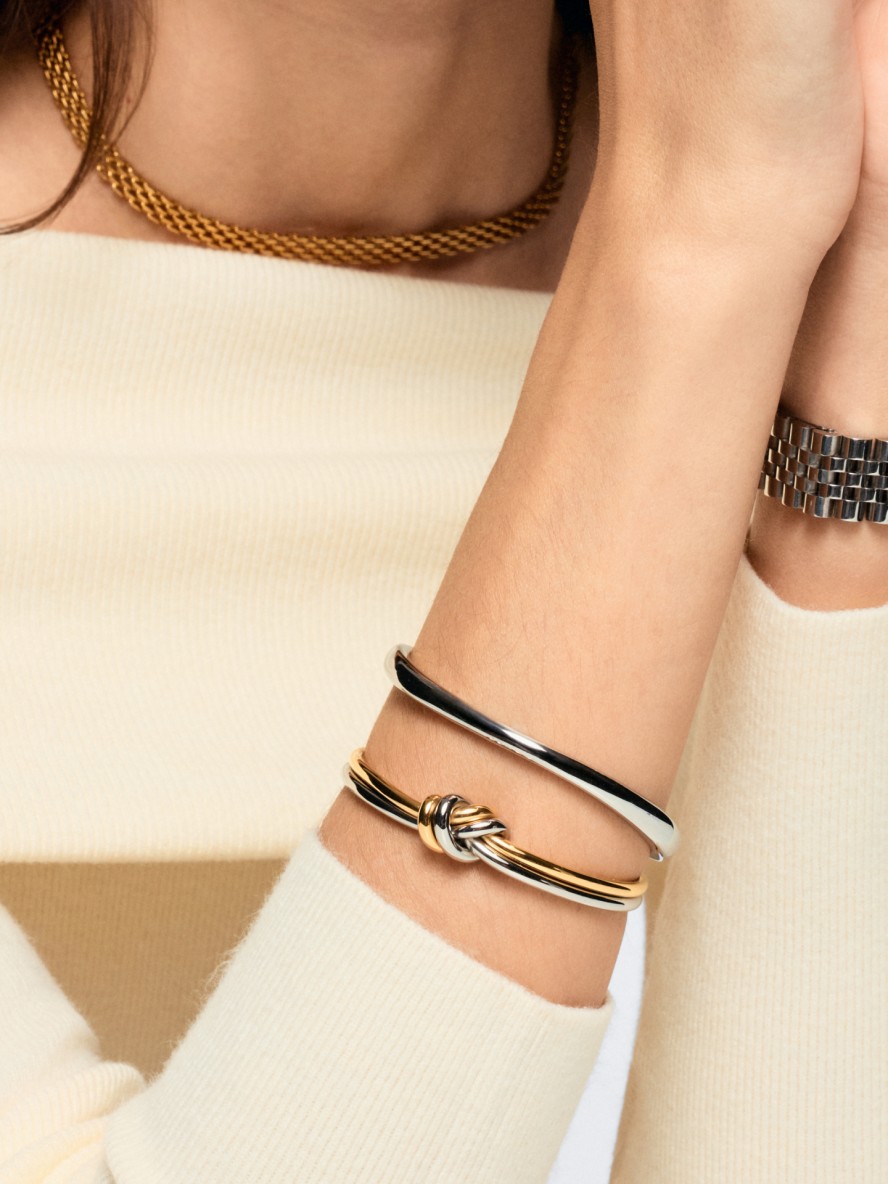 ONE Glisse Silver Bangle