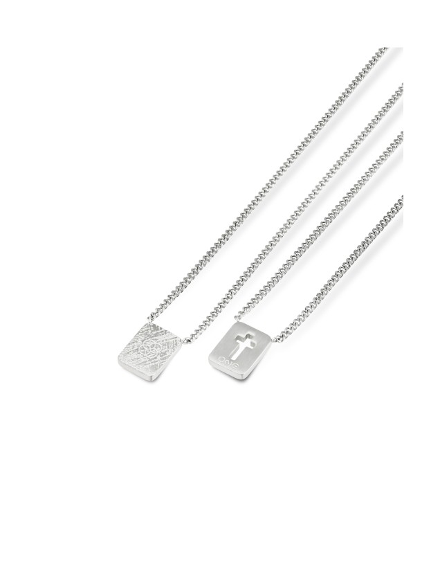 ONE Men Faith Steel Scapular Necklace ONE Men Faith Steel Scapular Necklace