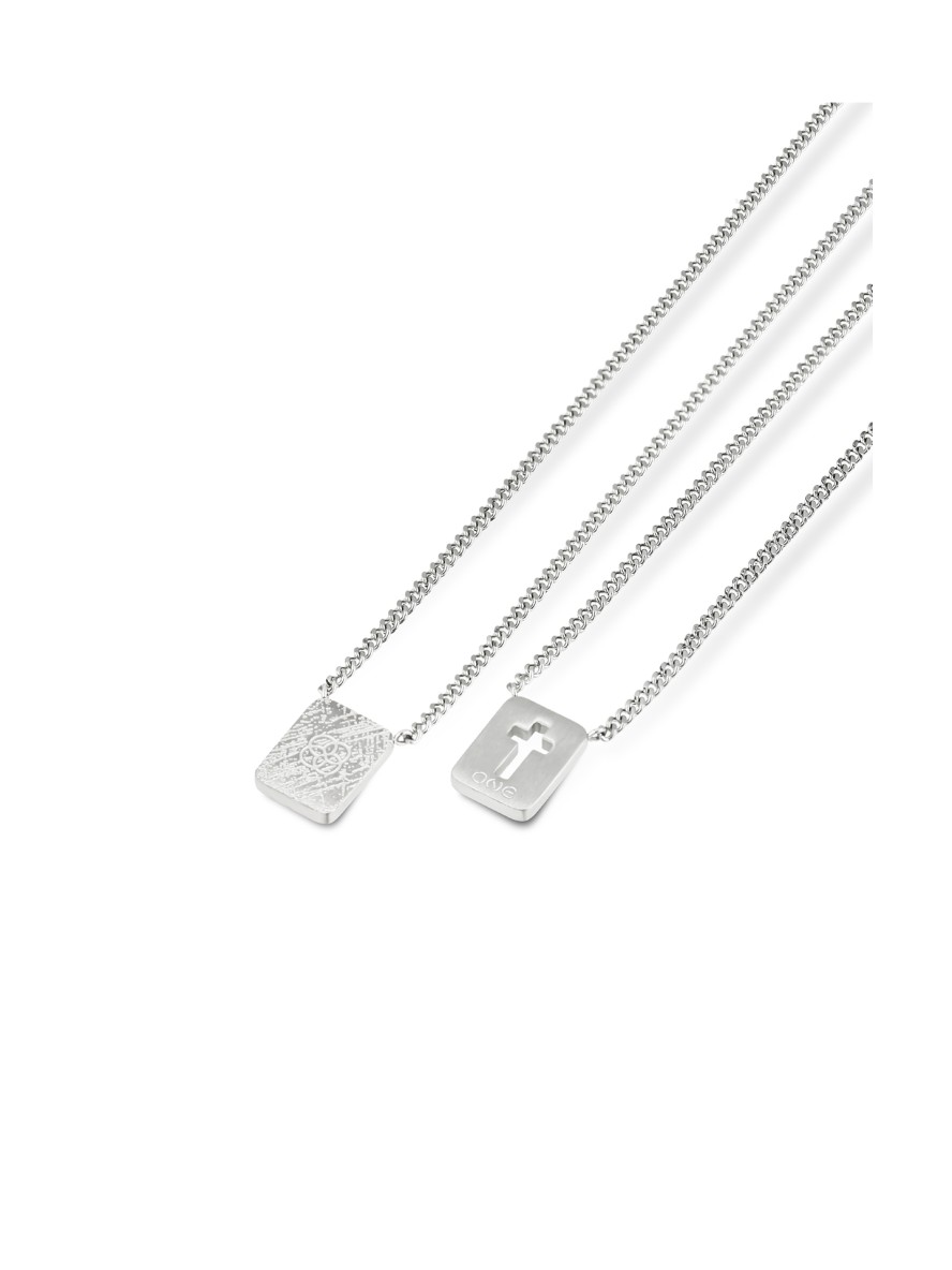 ONE Men Faith Steel Scapular Necklace