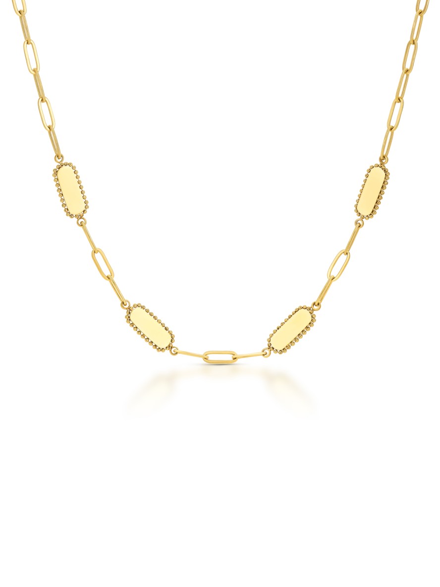 ONE Neckmess Engrave Four Necklace