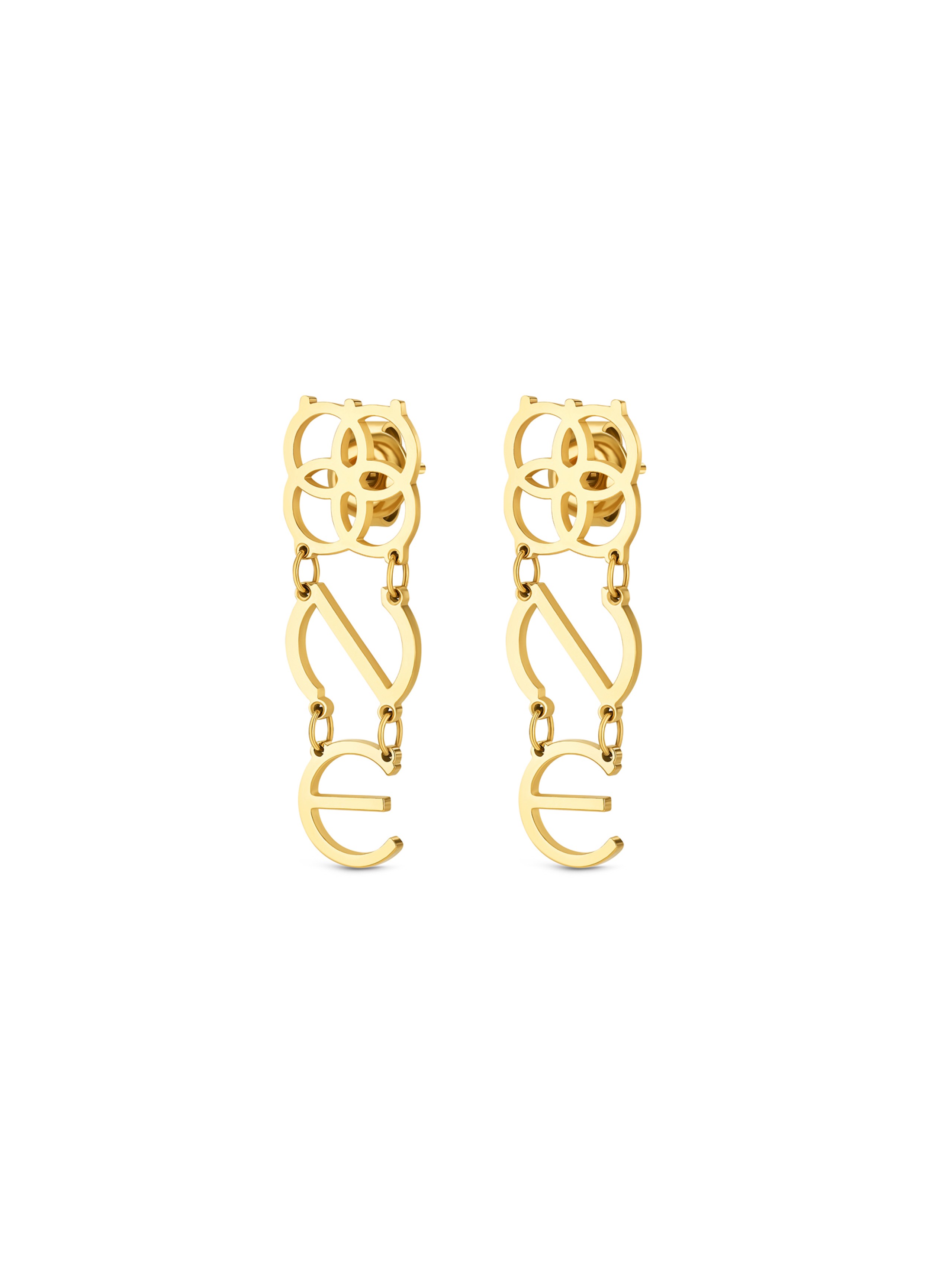 Pendientes ONE Iconic Script