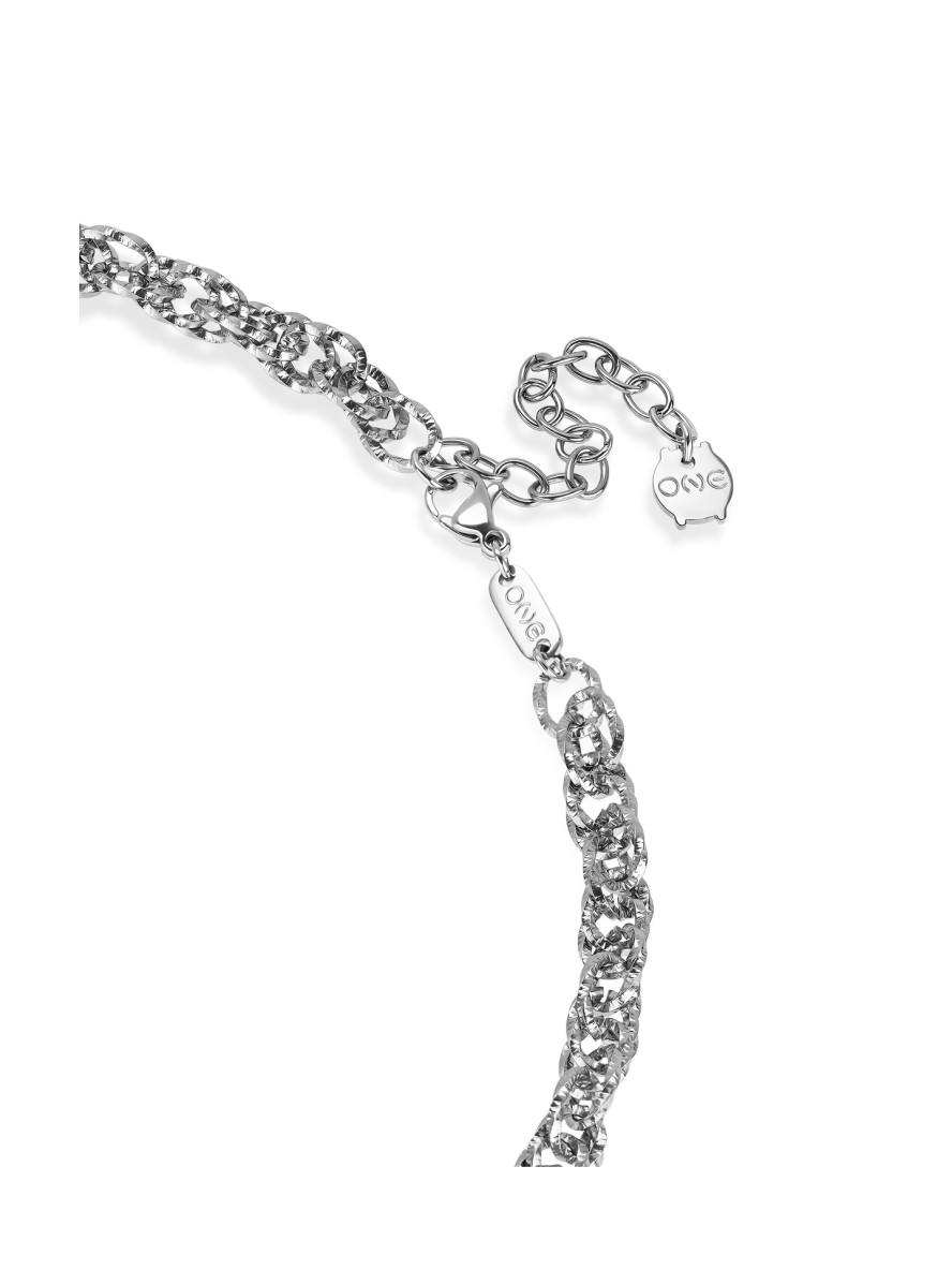 Colar One Energy Master Union Double Silver