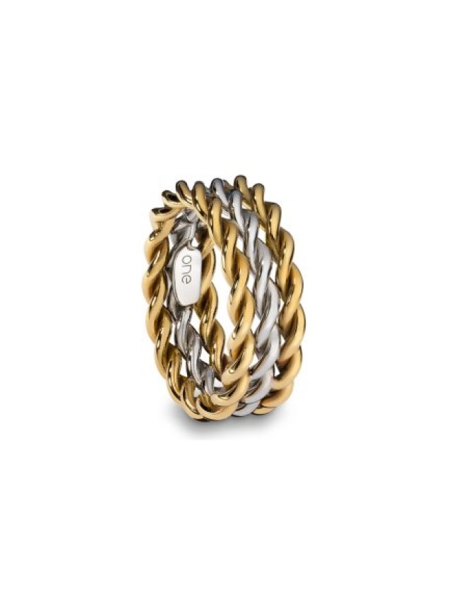 ONE Lisboa Silver & Gold Ring