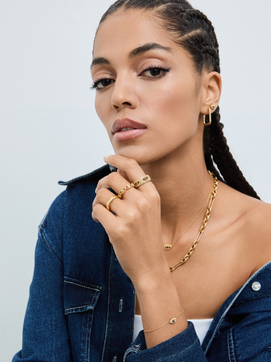 ONE Evil Eye Gray Ring